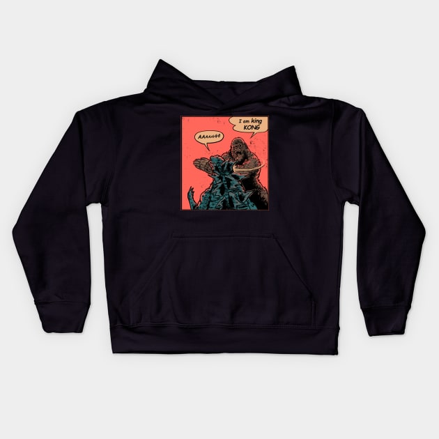 I am King Kong Kids Hoodie by Gleydson Barboza